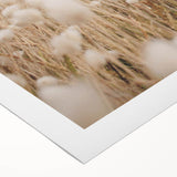 Art deco poster featuring geometric patterns in muted gold and navy tones on rolled canvas, suitable for dining room walls.