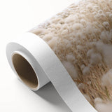 Art deco style poster featuring geometric patterns in soft pastel colors on rolled canvas, ideal for nursery wall art.