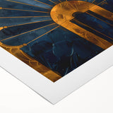 Abstract minimalist wall art on rolled canvas showcasing soft pastel colors and geometric shapes, designed to enhance modern interior decor while adding a touch of elegance.