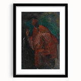 Dramatic Abstract Wall Art - The Black Prophet in Rich Dark Tones