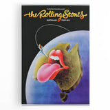 Rolling Stones Australian Tour 1973 Retro Poster Art