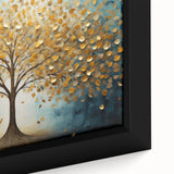 Golden Tree Modern Wall Art – Large Canvas & Framed Living Room Art