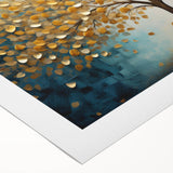 Golden Tree Modern Wall Art – Large Canvas & Framed Living Room Art