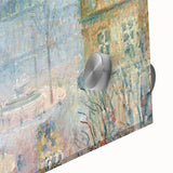 Impressionist Wall Art – Tranquil Garden with Blooming Flowers