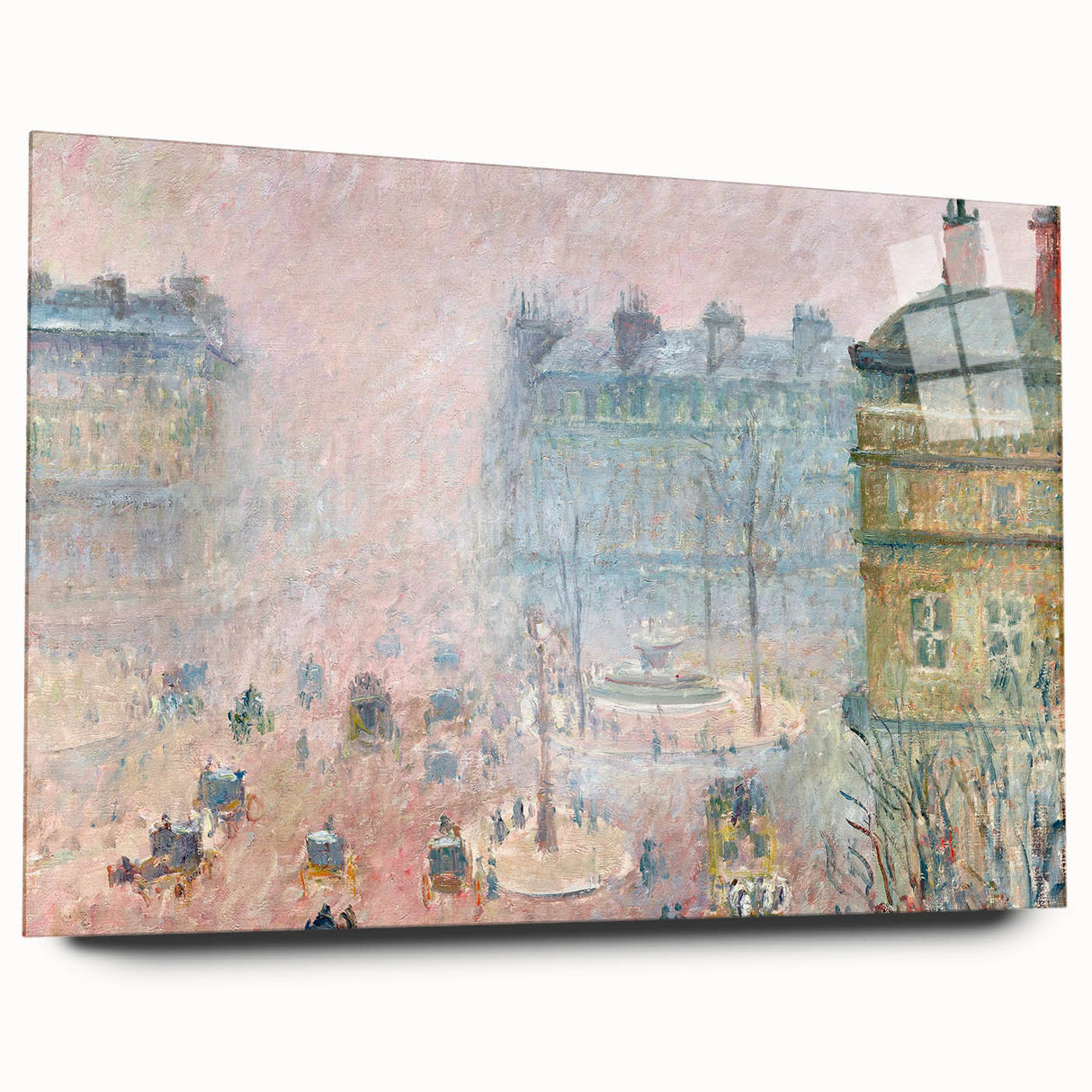 Impressionist Wall Art – Tranquil Garden with Blooming Flowers