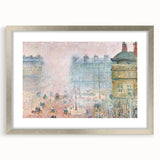 Impressionist Wall Art – Tranquil Garden with Blooming Flowers