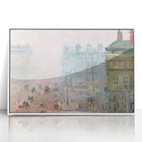 Impressionist Wall Art – Tranquil Garden with Blooming Flowers