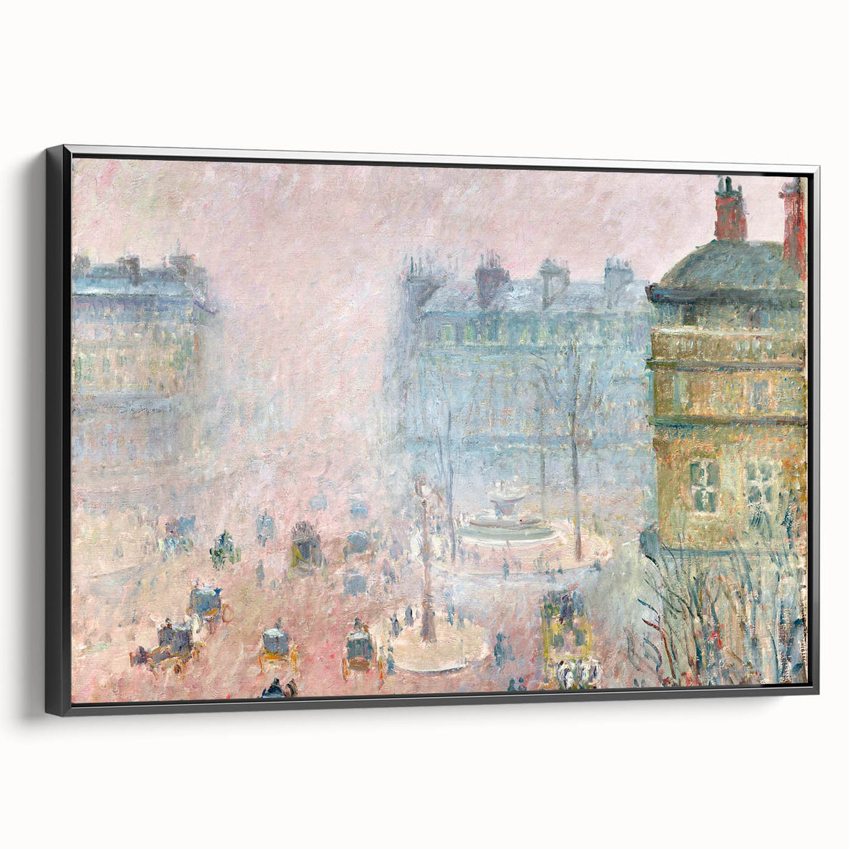 Impressionist Wall Art – Tranquil Garden with Blooming Flowers