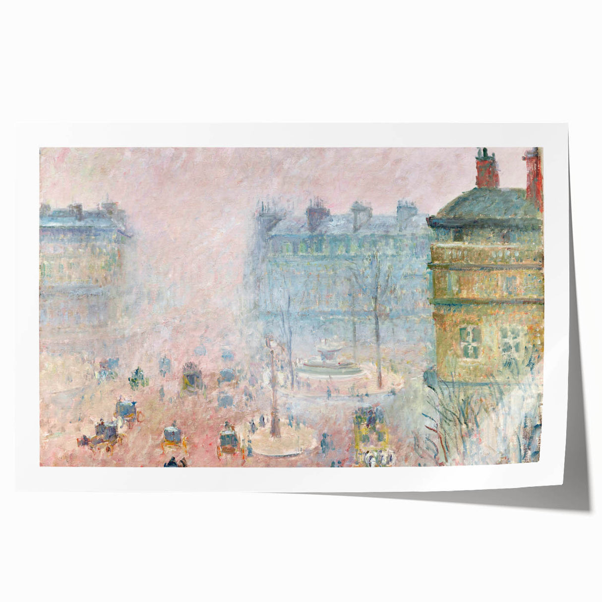 Impressionist Wall Art – Tranquil Garden with Blooming Flowers