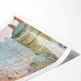 Impressionist Wall Art – Tranquil Garden with Blooming Flowers