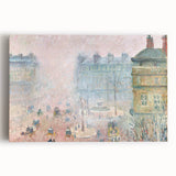 Impressionist Wall Art – Tranquil Garden with Blooming Flowers