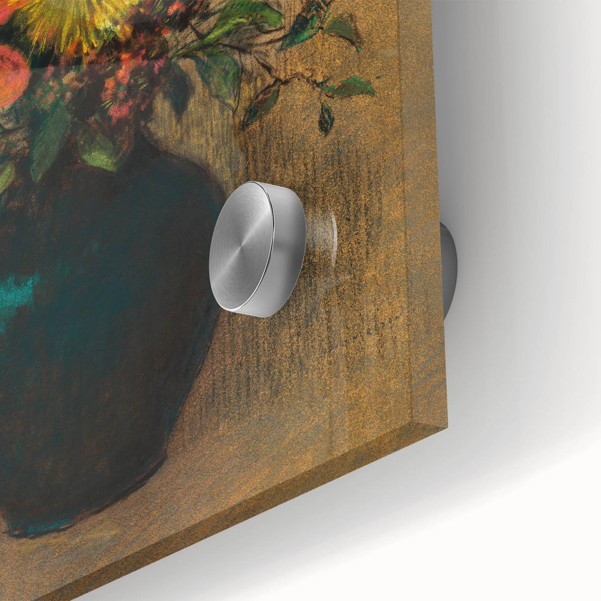 Vintage Floral Wall Art - Wildflower Bouquet in Warm, Earthy Tones