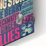 Rolling Stones 1960s Concert Poster - ABC Romford 1964 Show