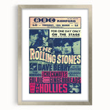 Rolling Stones 1960s Concert Poster - ABC Romford 1964 Show