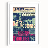 Rolling Stones 1960s Concert Poster - ABC Romford 1964 Show