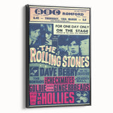 Rolling Stones 1960s Concert Poster - ABC Romford 1964 Show