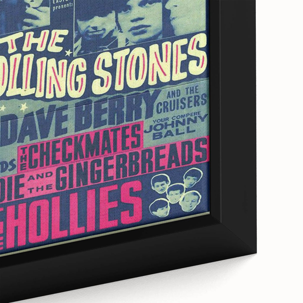 Rolling Stones 1960s Concert Poster - ABC Romford 1964 Show
