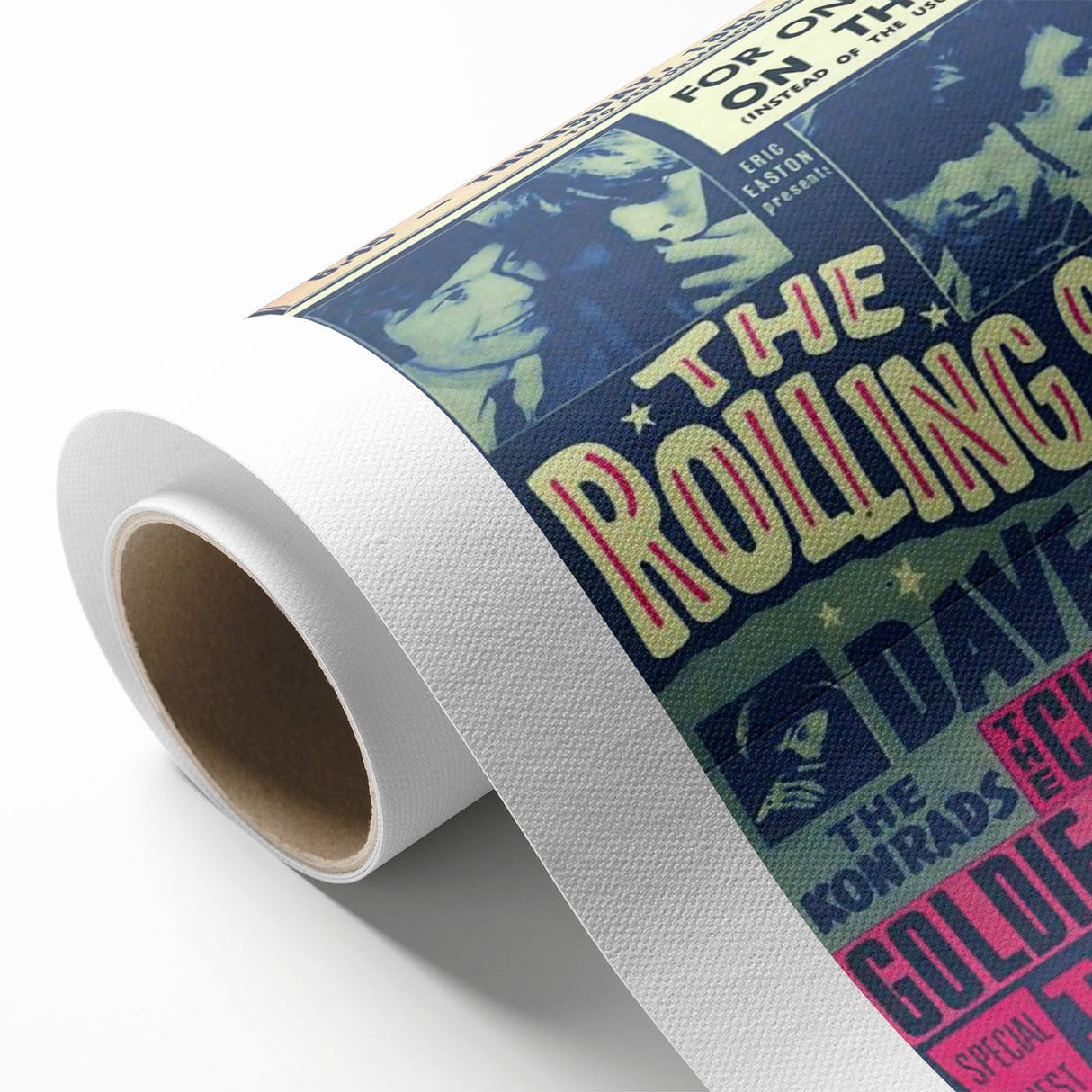Rolling Stones 1960s Concert Poster - ABC Romford 1964 Show