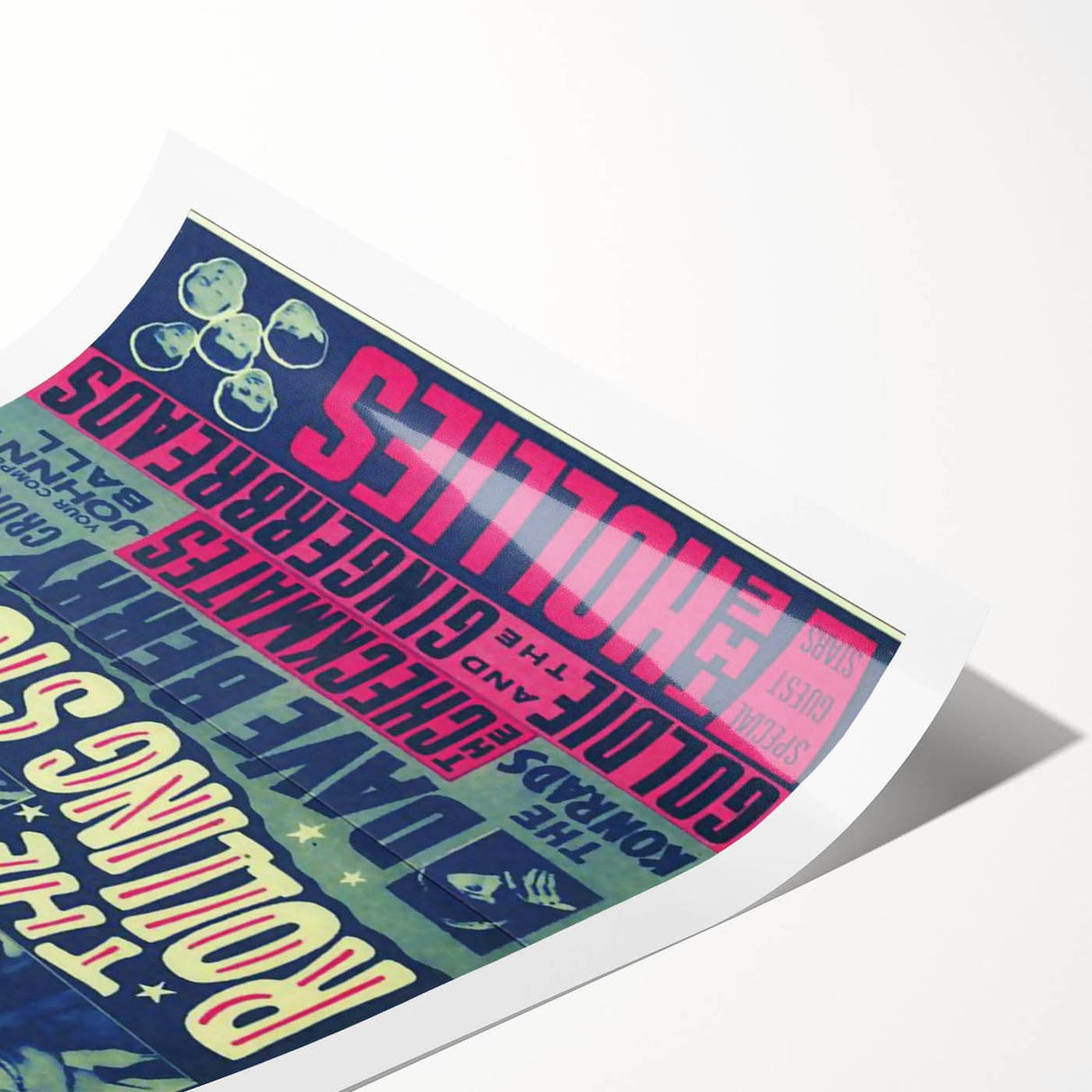 Rolling Stones 1960s Concert Poster - ABC Romford 1964 Show