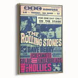 Rolling Stones 1960s Concert Poster - ABC Romford 1964 Show