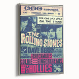 Rolling Stones 1960s Concert Poster - ABC Romford 1964 Show