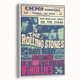 Rolling Stones 1960s Concert Poster - ABC Romford 1964 Show