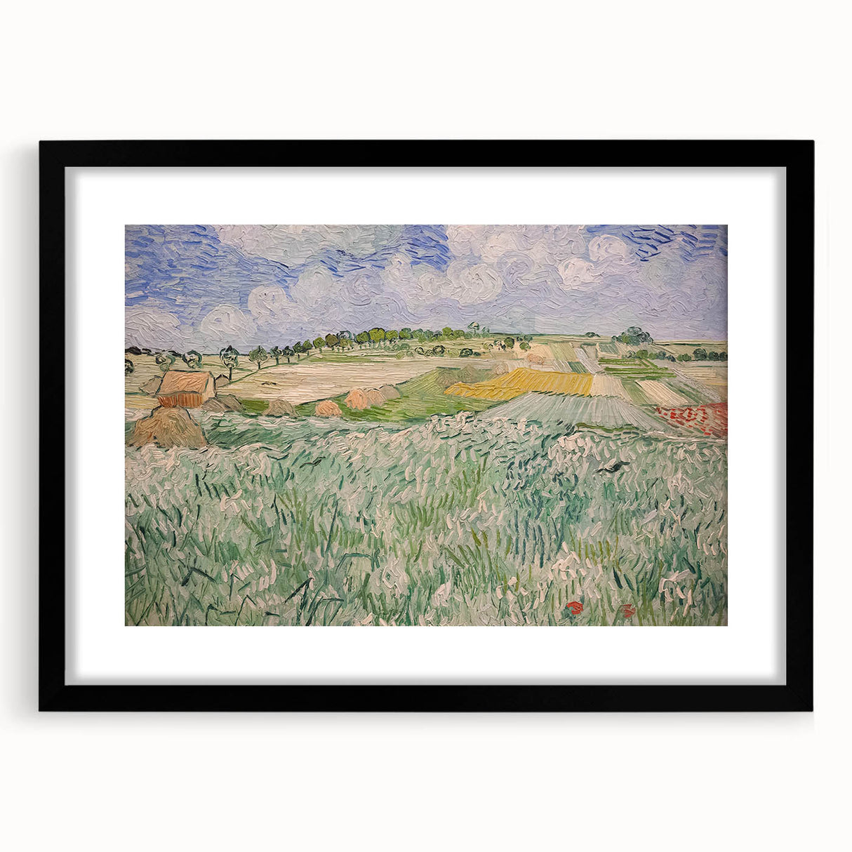 Impressionist Landscape Art – Quiet Lake with Autumn Foliage
