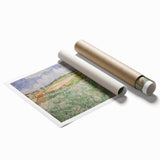 Impressionist Landscape Art – Quiet Lake with Autumn Foliage