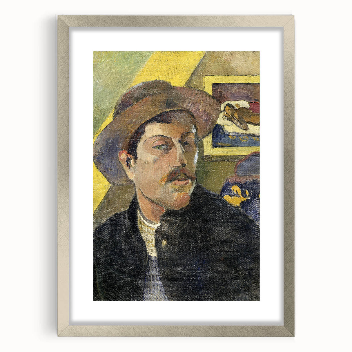 Vintage Self-Portrait Wall Art - Paul Gauguin in Warm, Earthy Tones