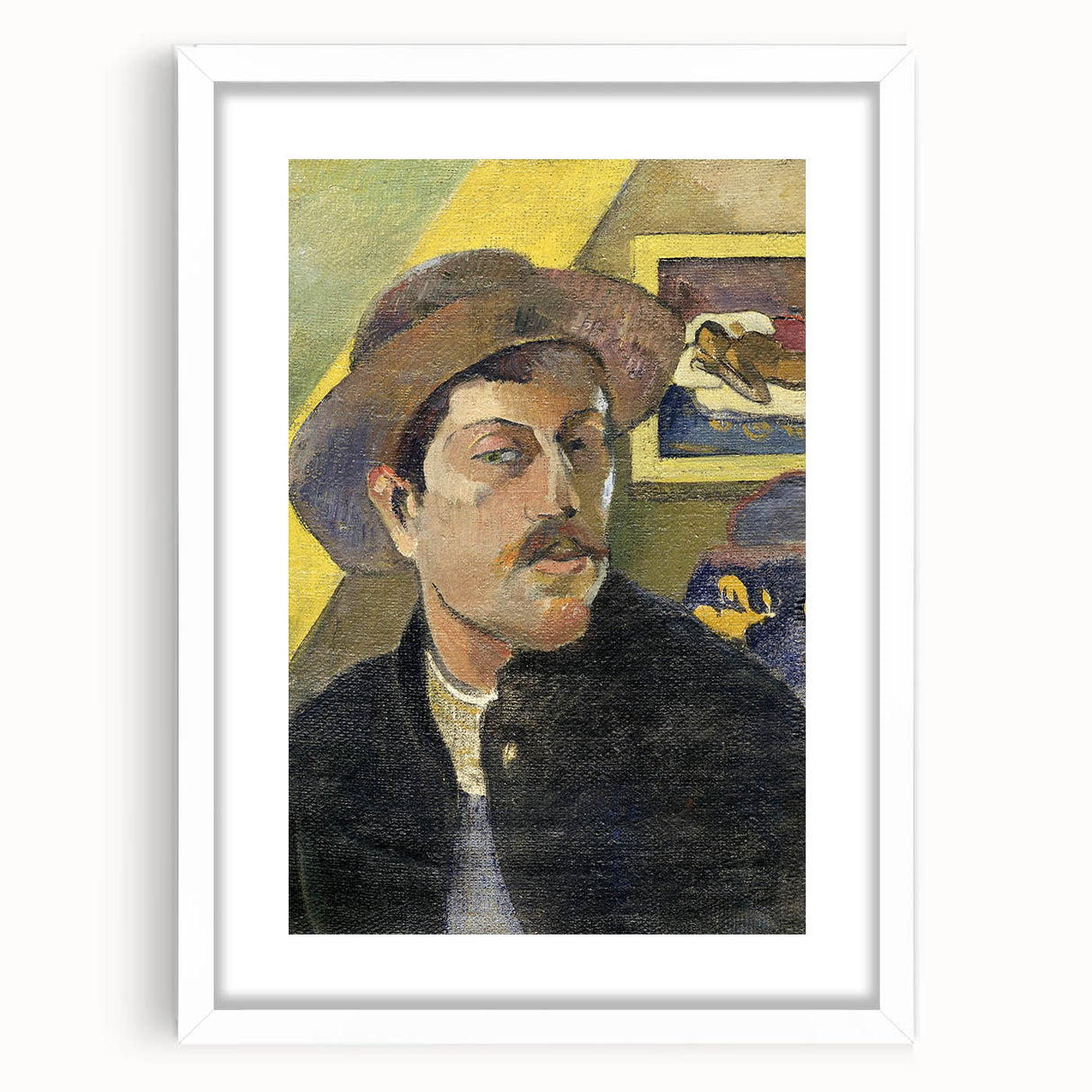 Vintage Self-Portrait Wall Art - Paul Gauguin in Warm, Earthy Tones