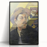Vintage Self-Portrait Wall Art - Paul Gauguin in Warm, Earthy Tones