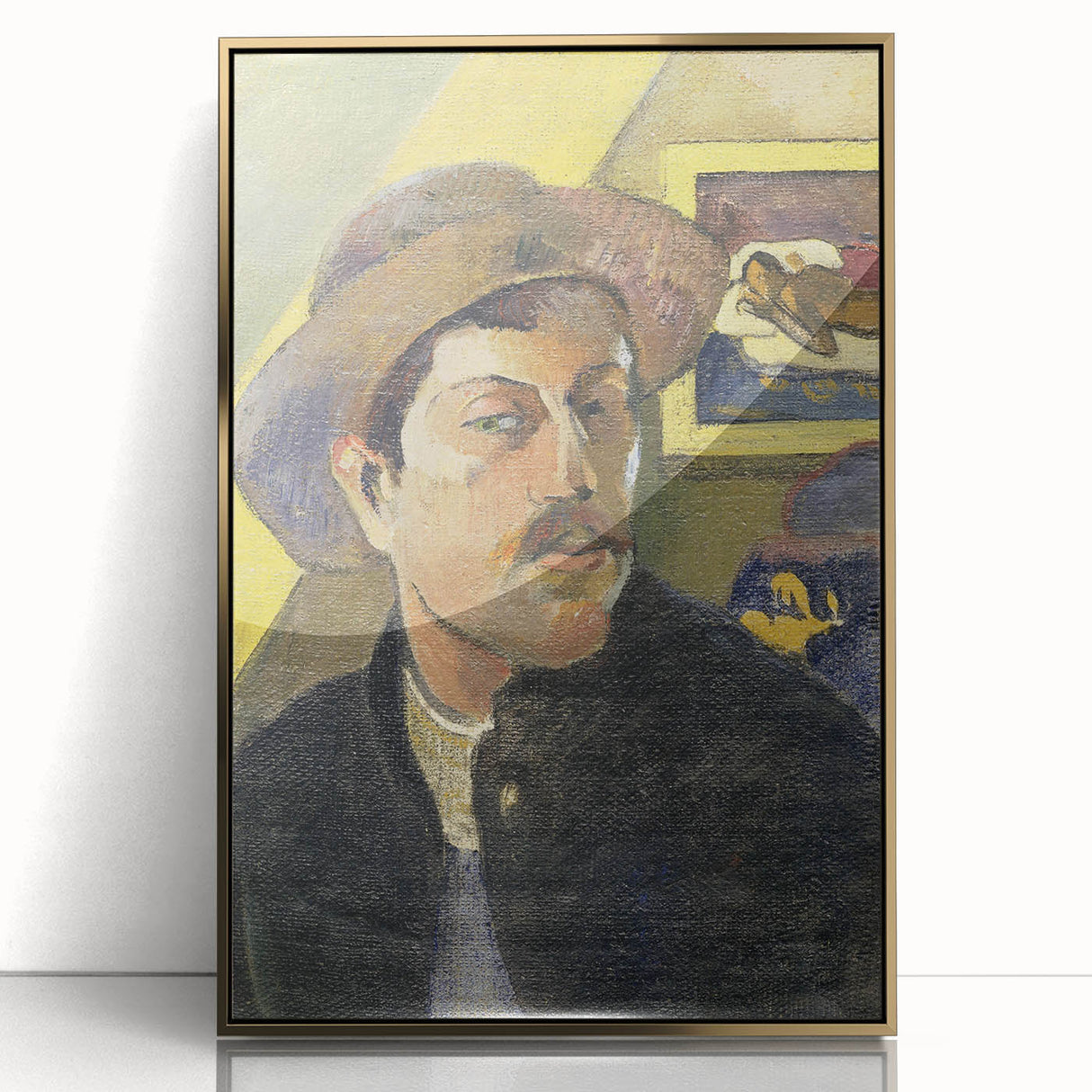 Vintage Self-Portrait Wall Art - Paul Gauguin in Warm, Earthy Tones