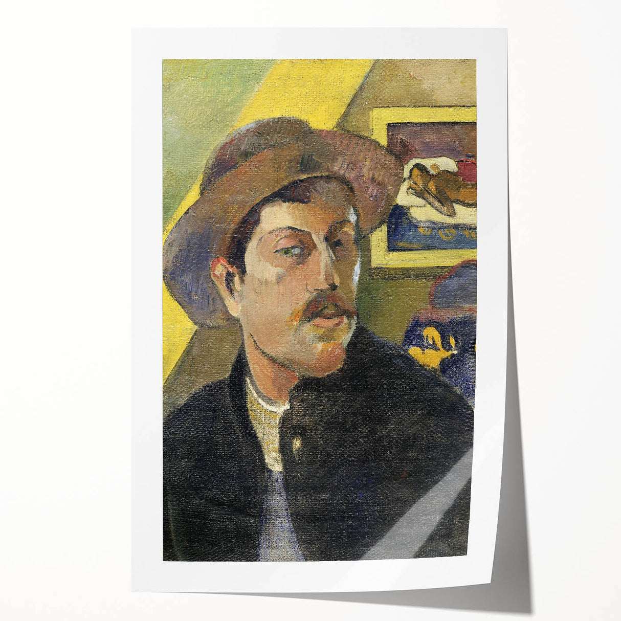 Vintage Self-Portrait Wall Art - Paul Gauguin in Warm, Earthy Tones