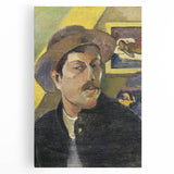 Vintage Self-Portrait Wall Art - Paul Gauguin in Warm, Earthy Tones