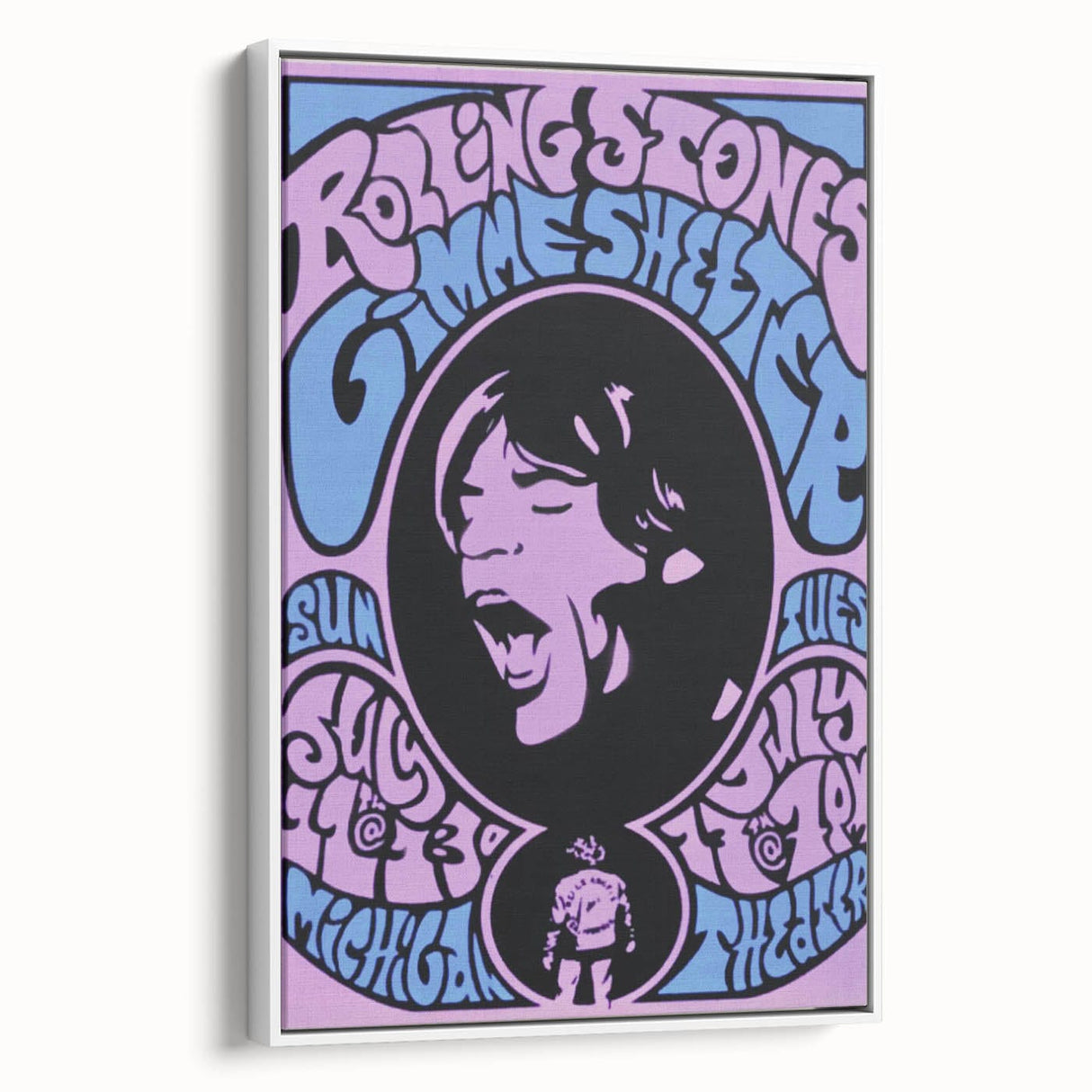 Rolling Stones "Gimme Shelter" 1969 Concert Poster Art
