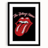 Rolling Stones Iconic Tongue Logo Retro Wall Art
