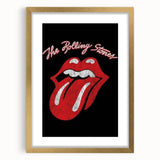 Rolling Stones Iconic Tongue Logo Retro Wall Art