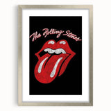 Rolling Stones Iconic Tongue Logo Retro Wall Art