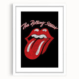 Rolling Stones Iconic Tongue Logo Retro Wall Art