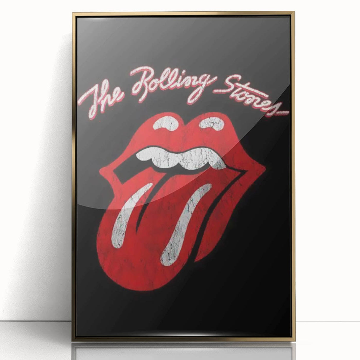 Rolling Stones Iconic Tongue Logo Retro Wall Art