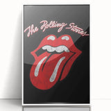 Rolling Stones Iconic Tongue Logo Retro Wall Art