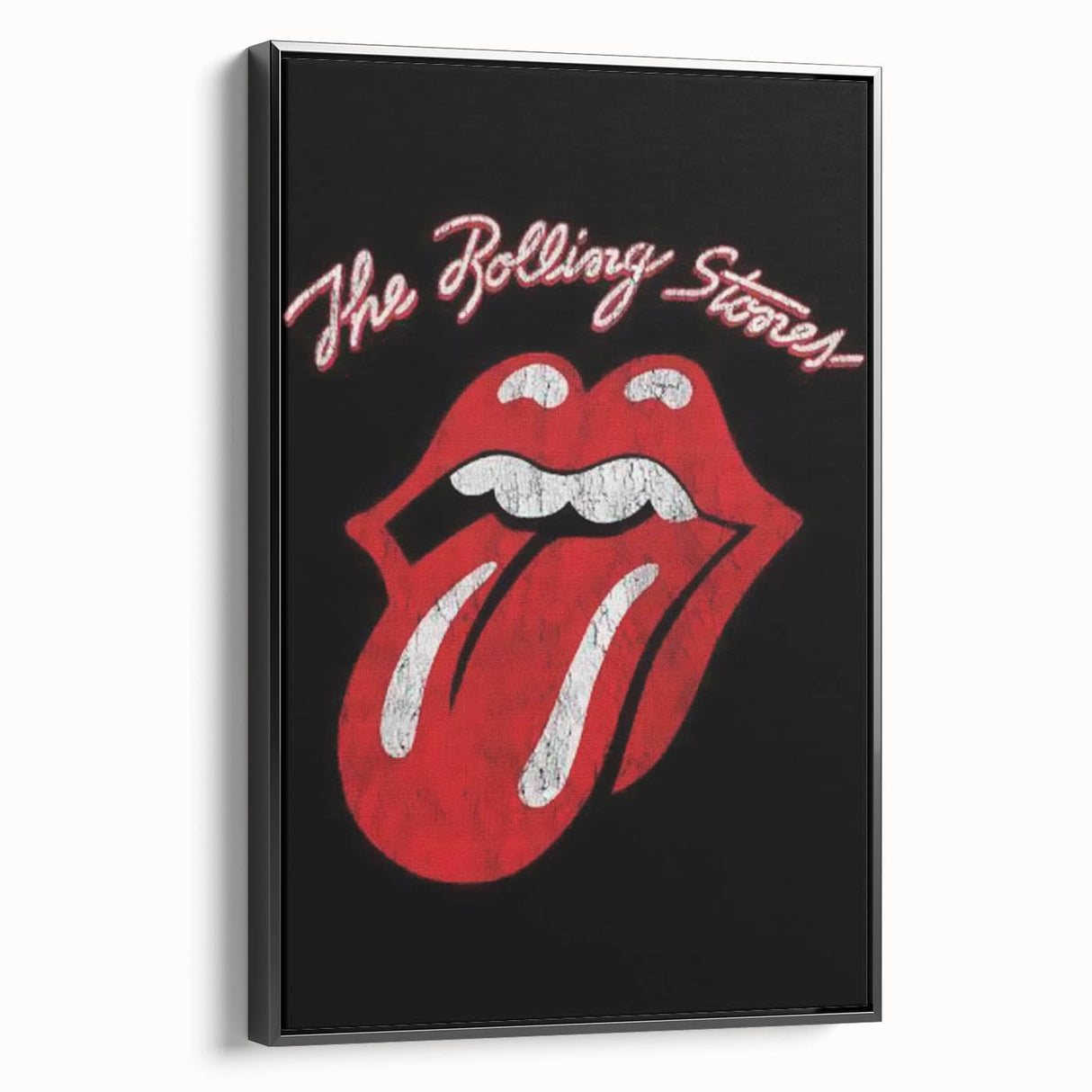 Rolling Stones Iconic Tongue Logo Retro Wall Art