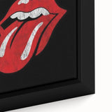 Rolling Stones Iconic Tongue Logo Retro Wall Art