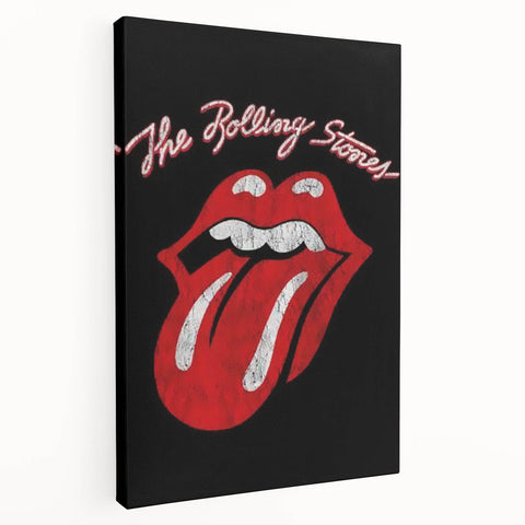 Rolling Stones Iconic Tongue Logo Retro Wall Art