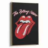 Rolling Stones Iconic Tongue Logo Retro Wall Art