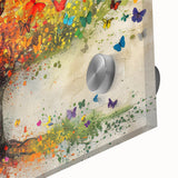 Colorful Butterfly Tree Wall Art – Modern Canvas & Framed Print
