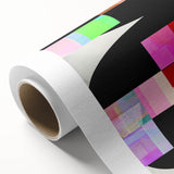 Abstract minimalist wall art on rolled canvas, showcasing soft pastel colors and geometric shapes, designed to enhance modern home decor. Perfect for stylish interiors.