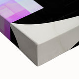 Abstract minimalist wall art on stretched canvas, showcasing a blend of soft earth tones with fluid shapes, ideal for modern home decor.