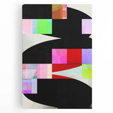 Abstract minimalist wall art on stretched canvas showcases soft earth tones with geometric designs, perfect for modern home decor. Ideal for enhancing living spaces.