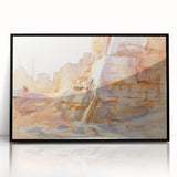 Modern Wall Art - Sunlit Desert Landscape | Tranquil Architecture Scene